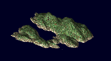 An example procedurally generated island